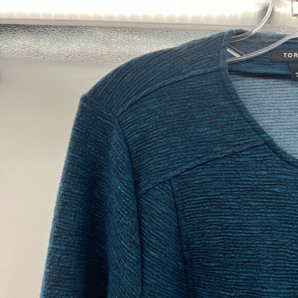 Torrid Women's Full Zip Teal/Black Jacket Zip Pockets Size Large Space Dye - Picture 2 of 8